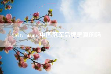 肇庆中国冠军品牌是真的吗