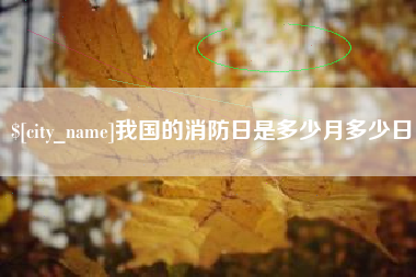 肇庆我国的消防日是多少月多少日