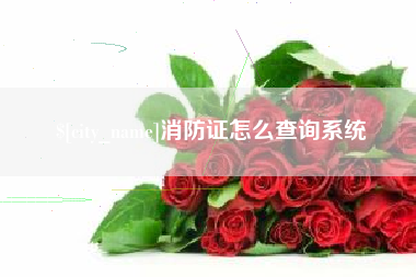肇庆消防证怎么查询系统