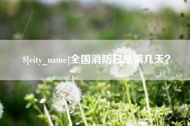 肇庆全国消防日是第几天？