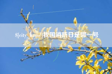 肇庆我国消防日是哪一号