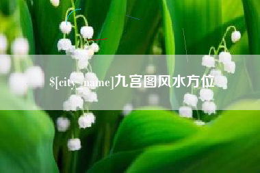 肇庆九宫图风水方位