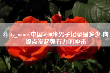肇庆中国5000米男子记录是多少-向终点发起强有力的冲击