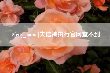 肇庆失信被执行官网查不到