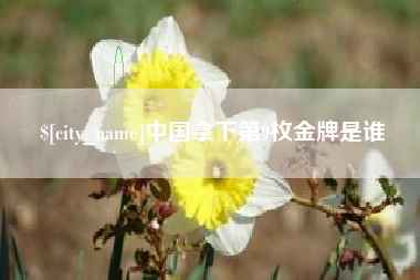 肇庆中国拿下第9枚金牌是谁