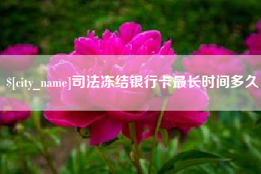 肇庆司法冻结银行卡最长时间多久