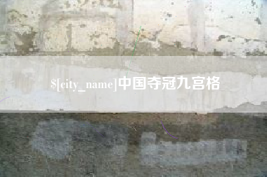 肇庆中国夺冠九宫格