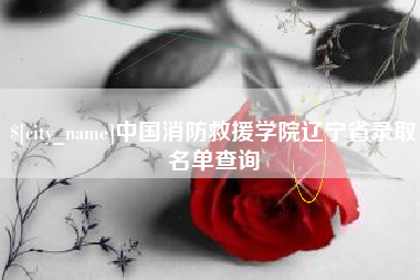 肇庆中国消防救援学院辽宁省录取名单查询