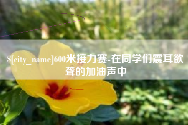 肇庆600米接力赛-在同学们震耳欲聋的加油声中