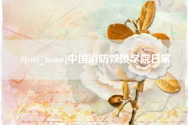 肇庆中国消防救援学院日常