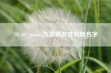 肇庆九宫格游戏叫啥名字