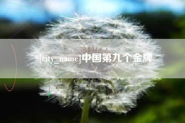 肇庆中国第九个金牌