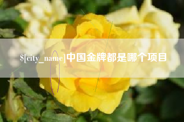 肇庆中国金牌都是哪个项目