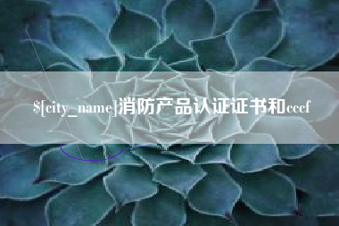 肇庆消防产品认证证书和cccf