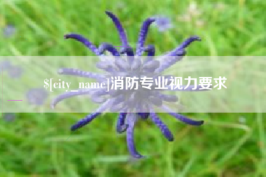肇庆消防专业视力要求