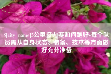 肇庆5公里接力赛如何跑好-每个队员需从自身状态、装备、技术等方面做好充分准备