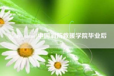 肇庆中国消防救援学院毕业后