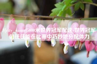 肇庆5000米世界冠军配速-世界冠军们往往能在比赛中巧妙地分配体力
