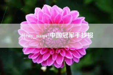 肇庆中国冠军手抄报