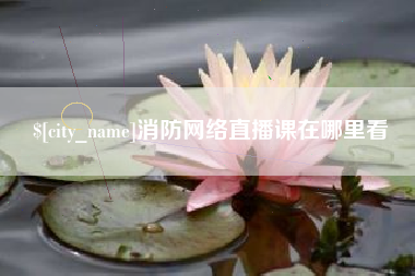 肇庆消防网络直播课在哪里看