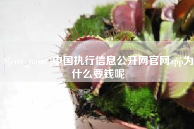 肇庆中国执行信息公开网官网app为什么要钱呢