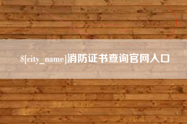 肇庆消防证书查询官网入口