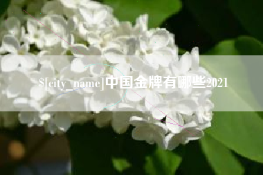 肇庆中国金牌有哪些2021