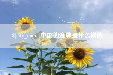 肇庆中国的金牌是什么样的