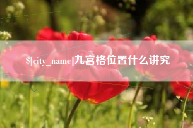肇庆九宫格位置什么讲究
